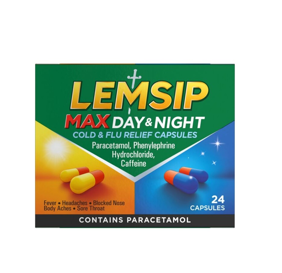 Lemsip Max Day & Night Cold & Flu - 24 Capsules