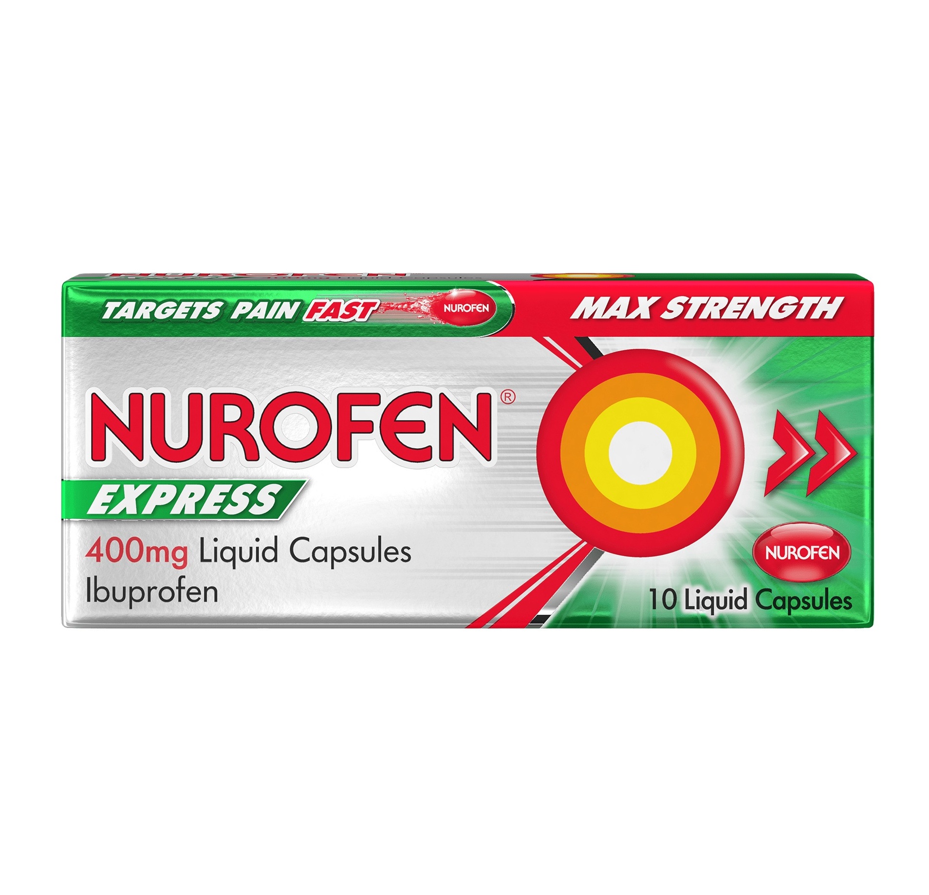 Nurofen Express 400mg - 10 Liquid Capsules