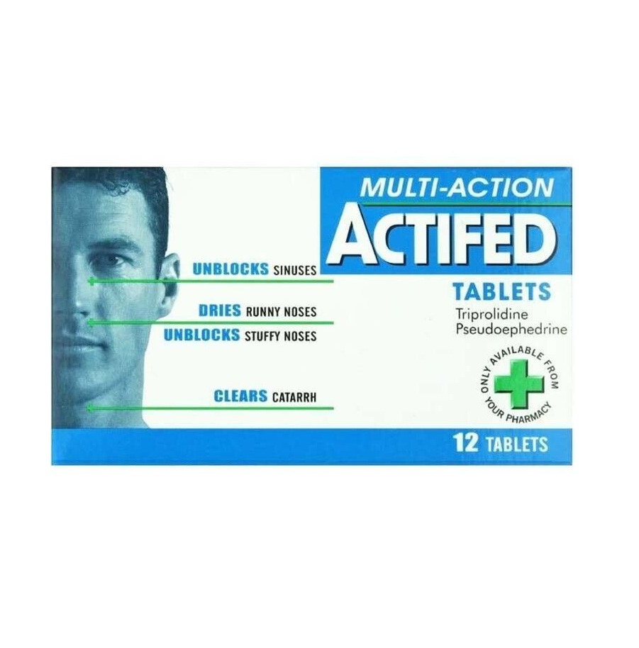 Actifed Multi Action - 12 Tablets