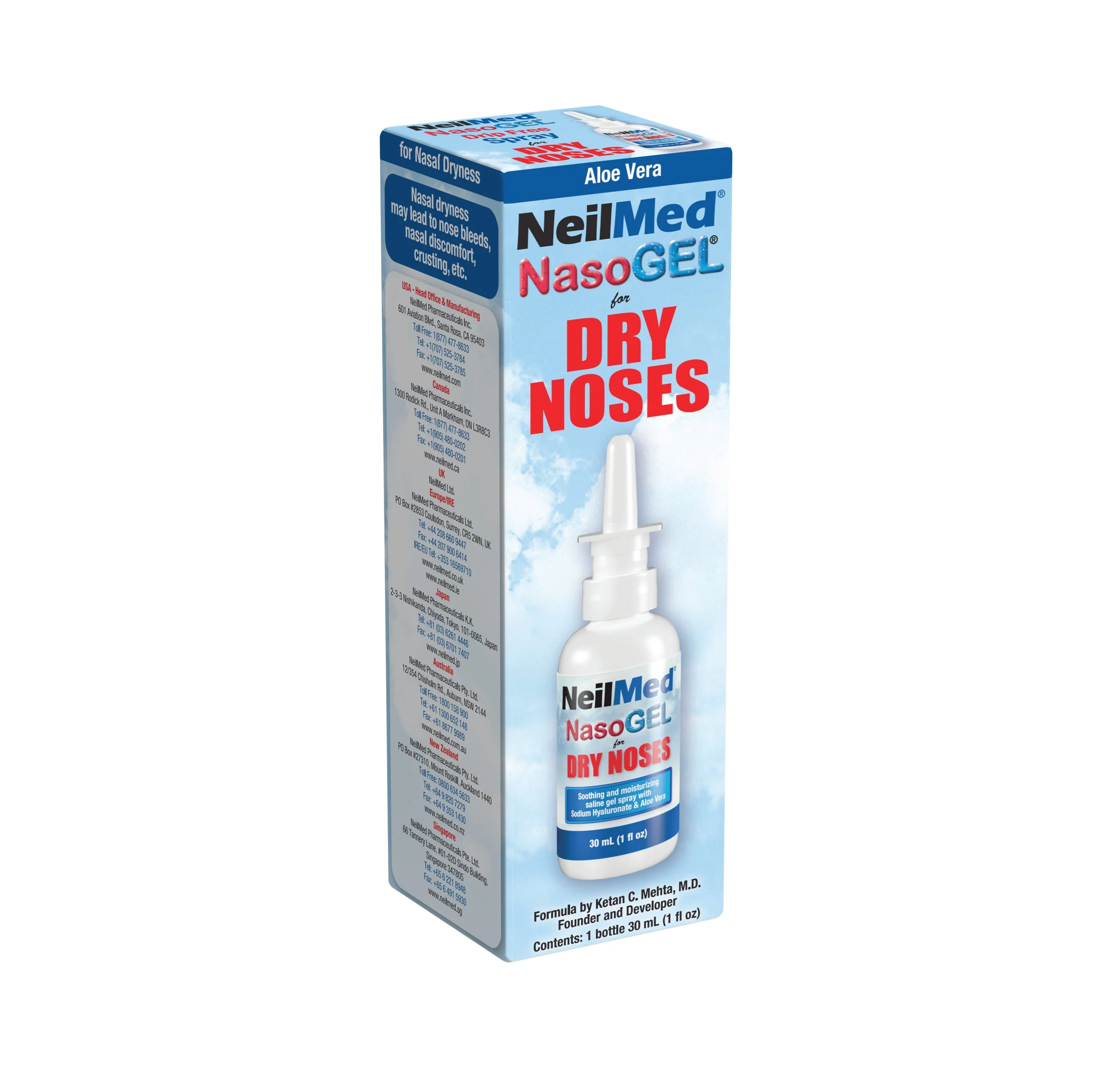 Neilmed NasoGel Nasal Moisturizer Spray For Dry Noses - 30ml