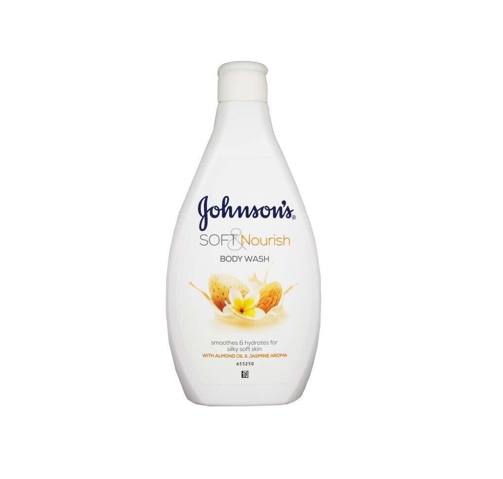 Johnsons Soft Nourish Body Wash With Almond Oil & Jasmine Aroma - 400ml