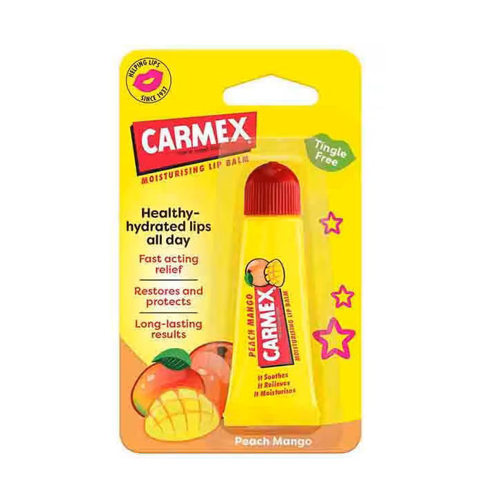 Carmex Peach and Mango Lip Balm - 10g