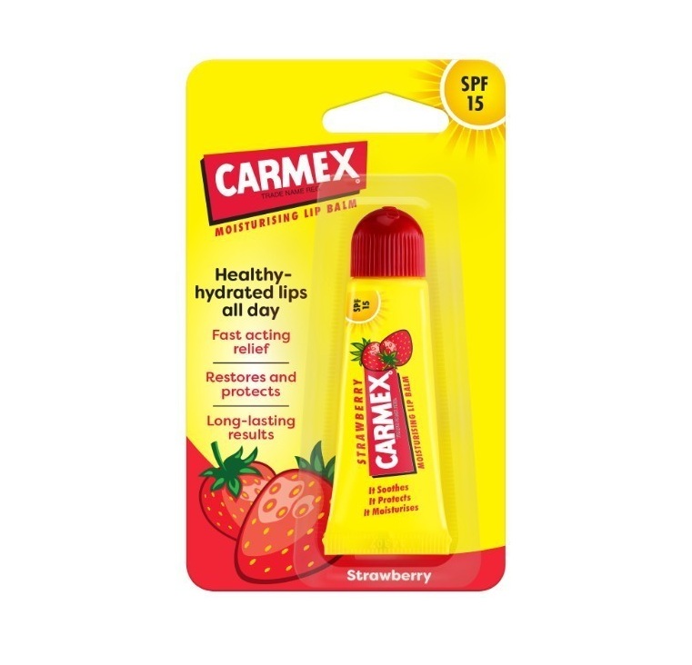 Carmex Moisturising Lip Balm Strawberry SPF15 - 10g