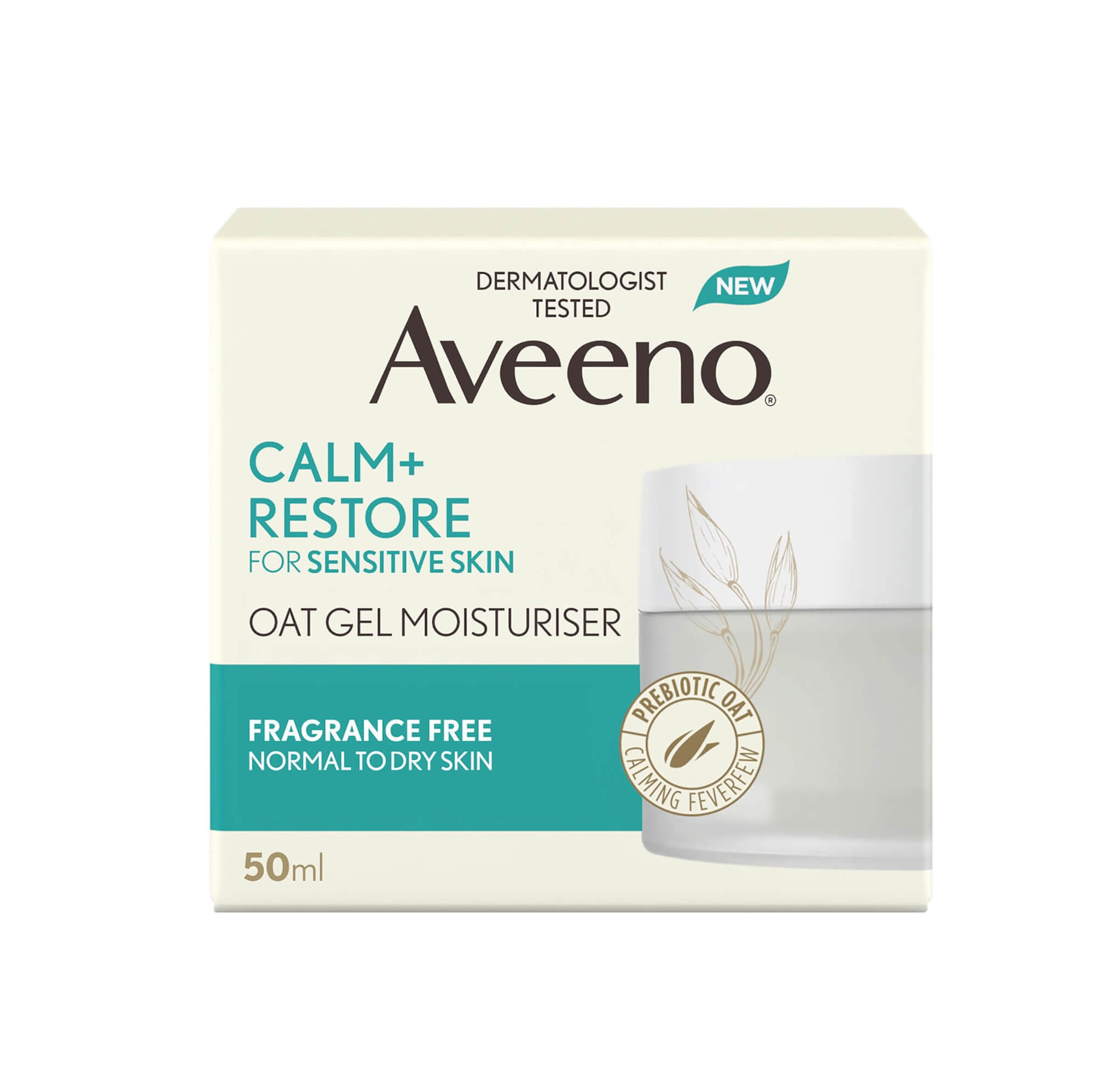 Aveeno Calm+Restore Oat Gel Moisturiser - 50 ml