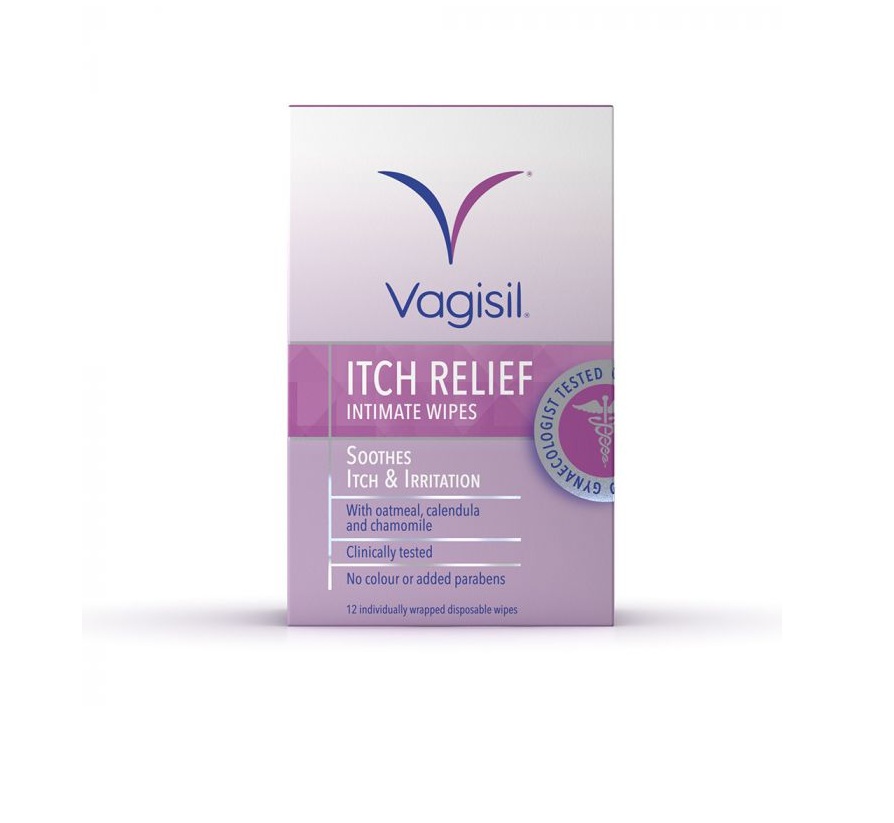 Vagisil Itch Relief Intimate - Pack of 12 Wipes