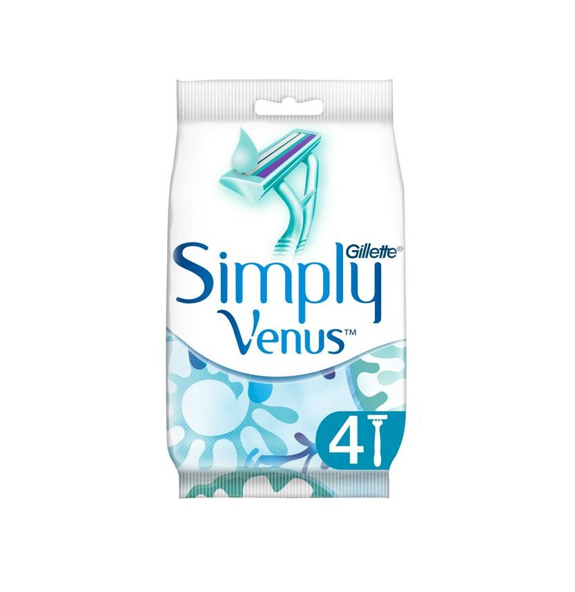 Gillette Simply Venus 2 Women's Disposable Razors - 4 Pack