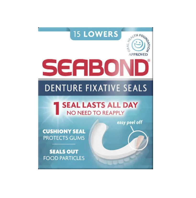 Seabond Denture Fixative Seals - 15 Lowers