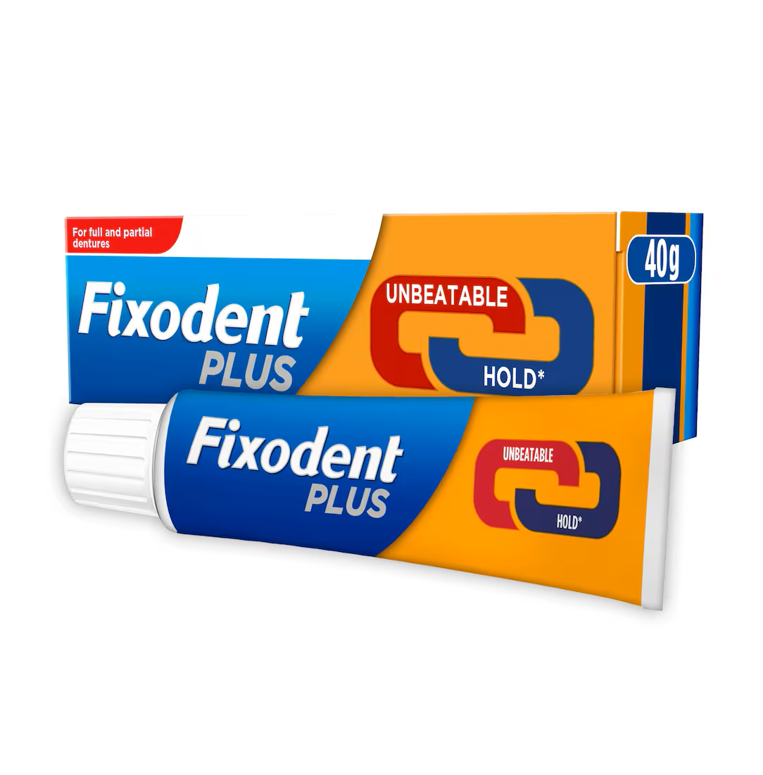 Fixodent Plus Denture Adhesive Cream - 40g