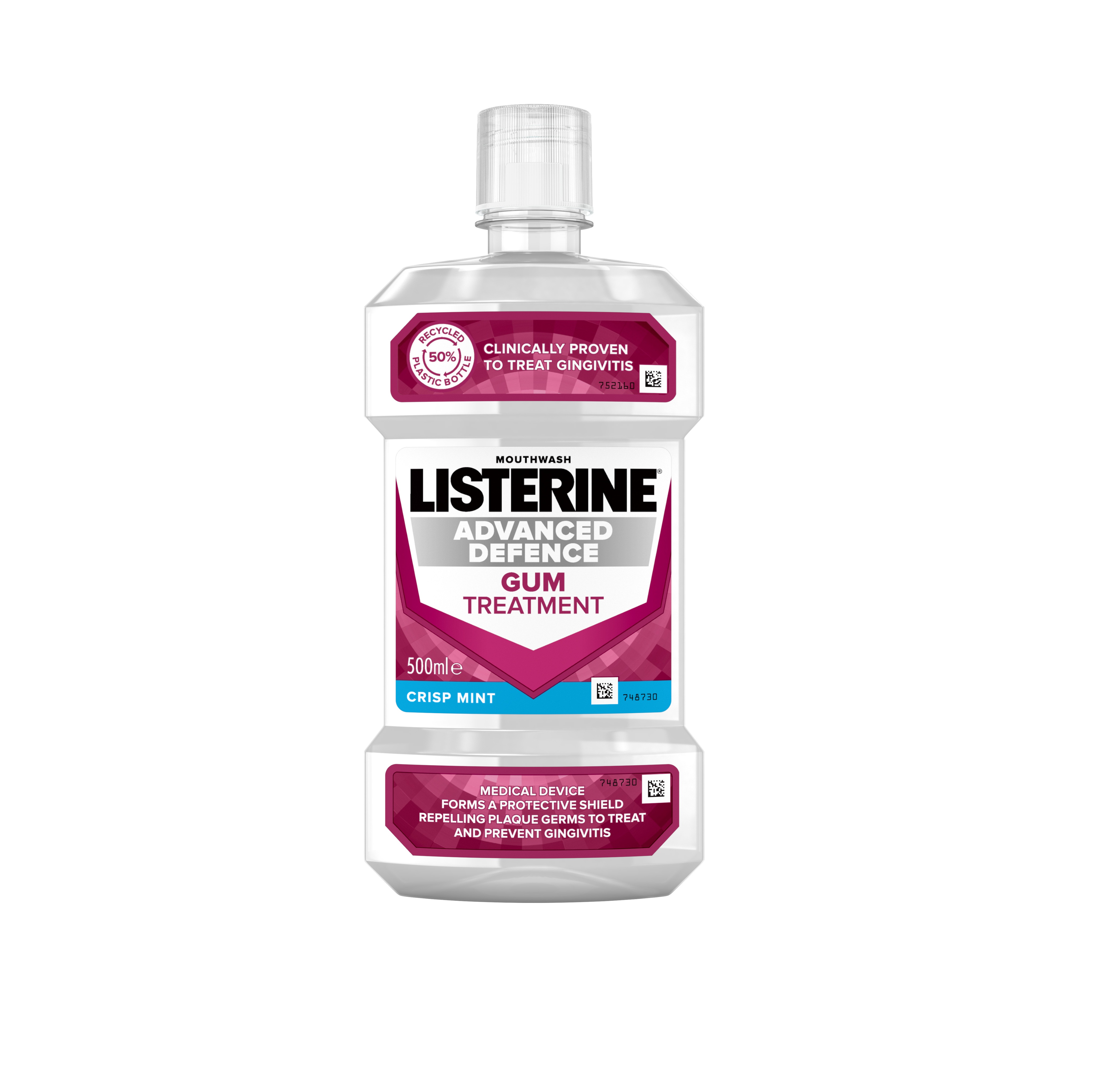 Listerine Advanced Defence Gum Treatment Mouthwash - 500ml