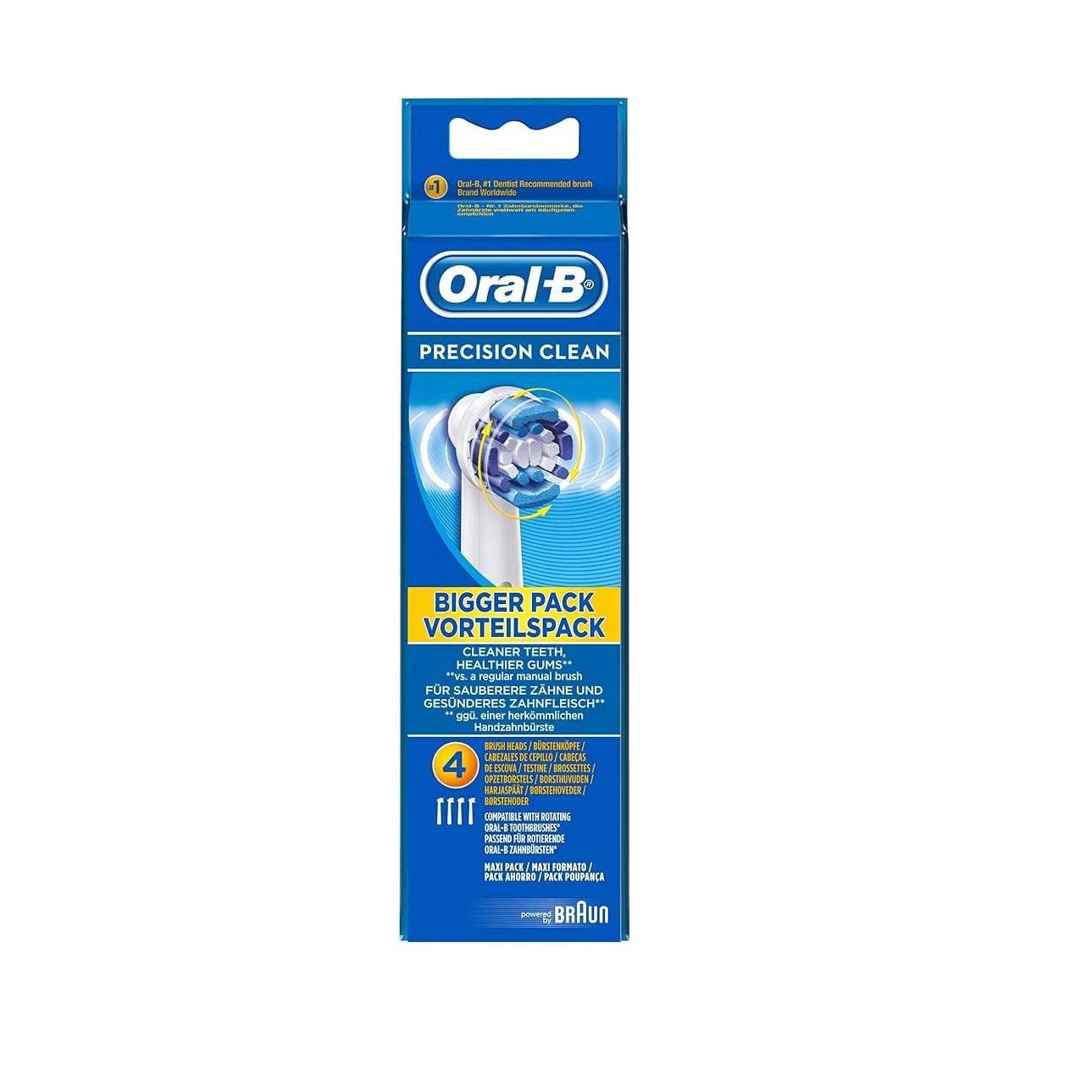 Oral B Precision Clean Electric Toothbrush Heads – Pack of 4