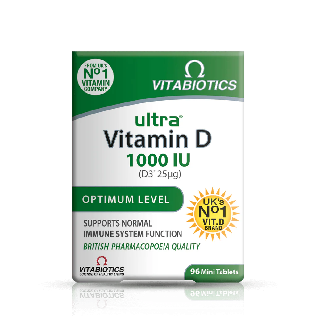 Vitabiotics Ultra Vitamin D 1000IU Optimum Level - 96 Tablets