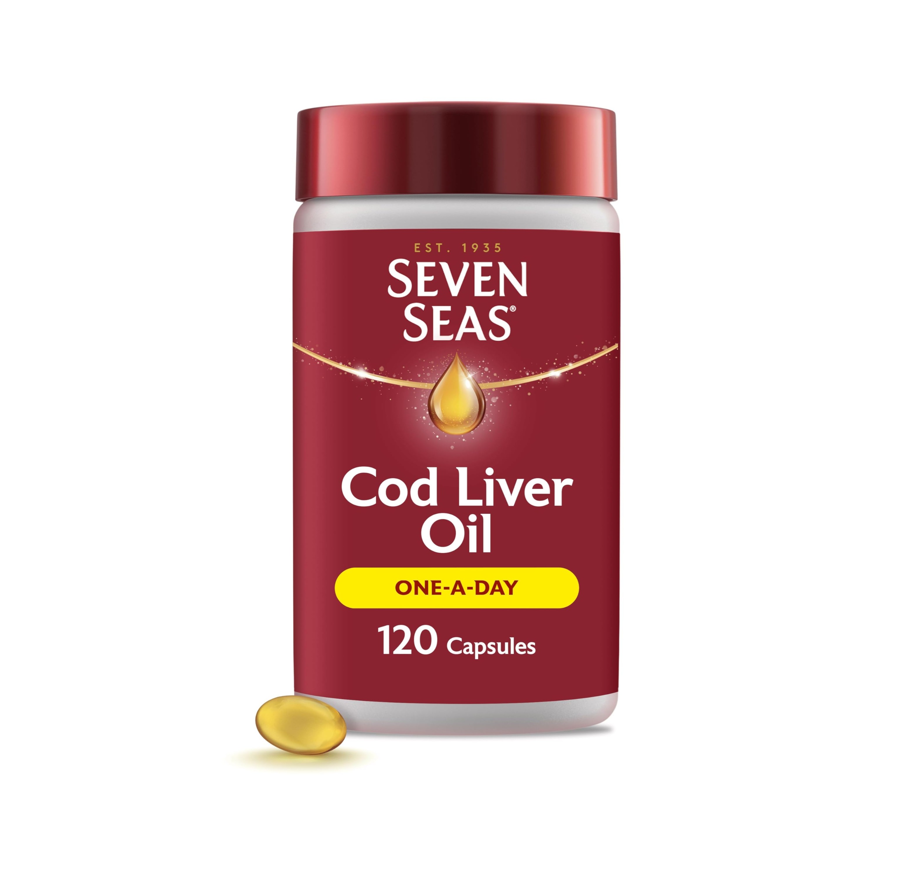 Seven Seas Cod Liver Oil One-A-Day - 120 Capsules