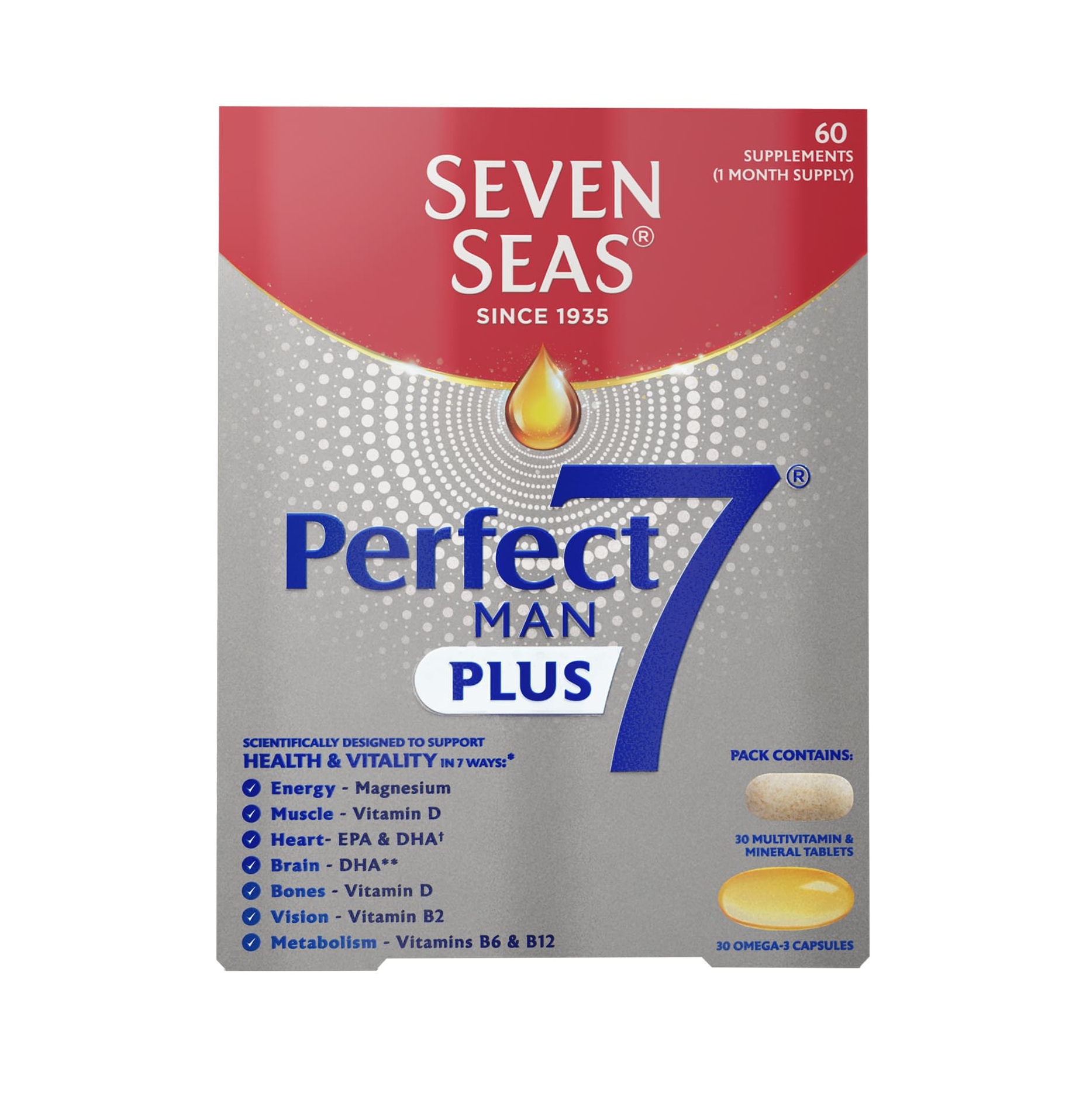 Seven Seas Perfect 7 Man - 60 Tablets