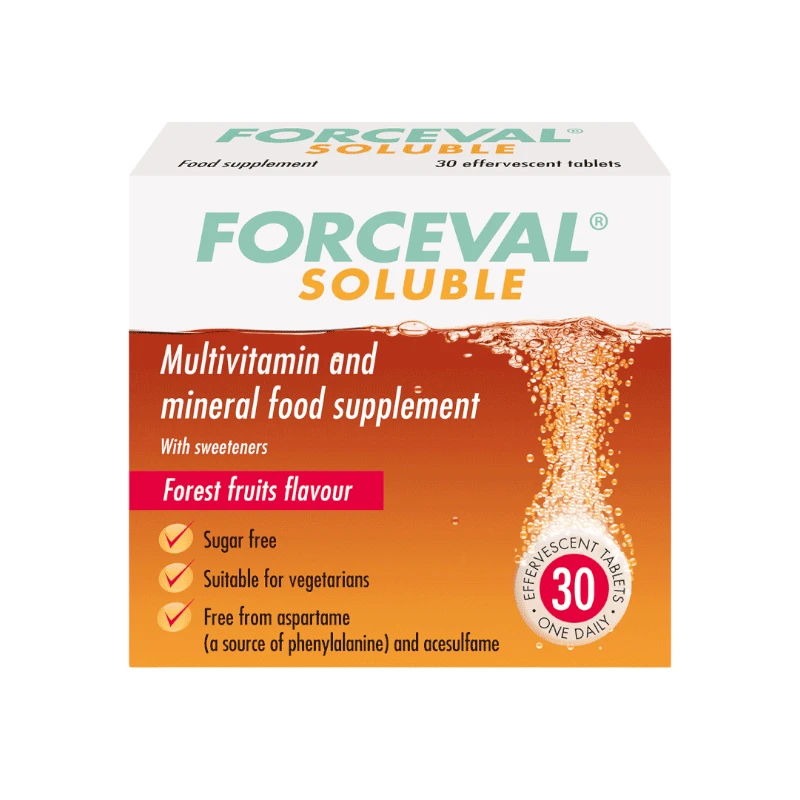 Forceval Adult Soluble Tablets - 30 Tablets