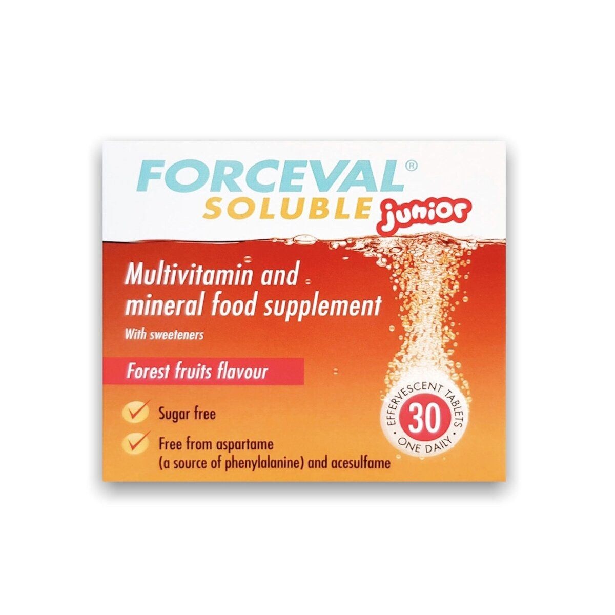 Forceval Junior Soluble Tablets - 30 Tablets