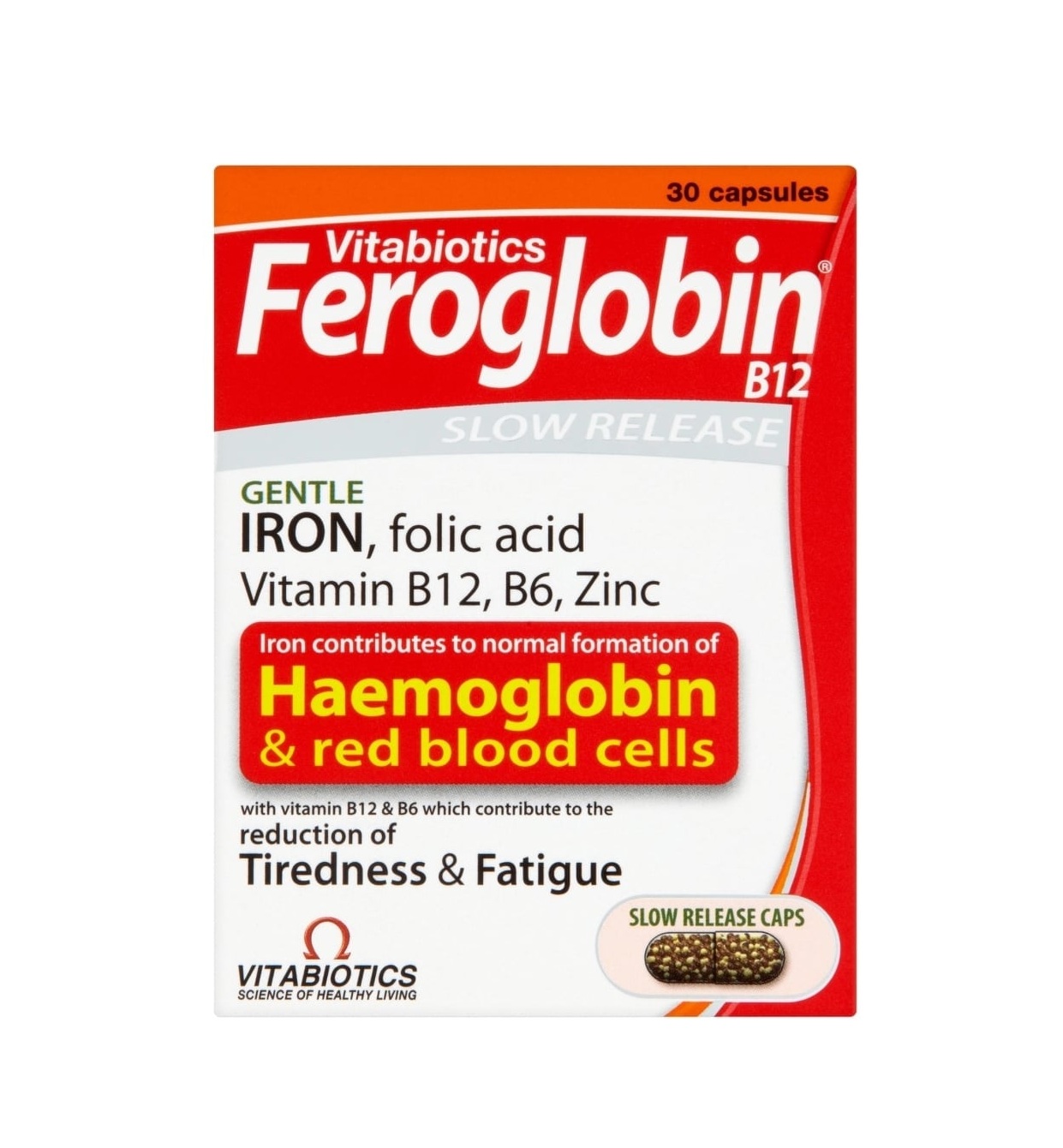 Vitabiotics Feroglobin Capsules - 30 Capsules