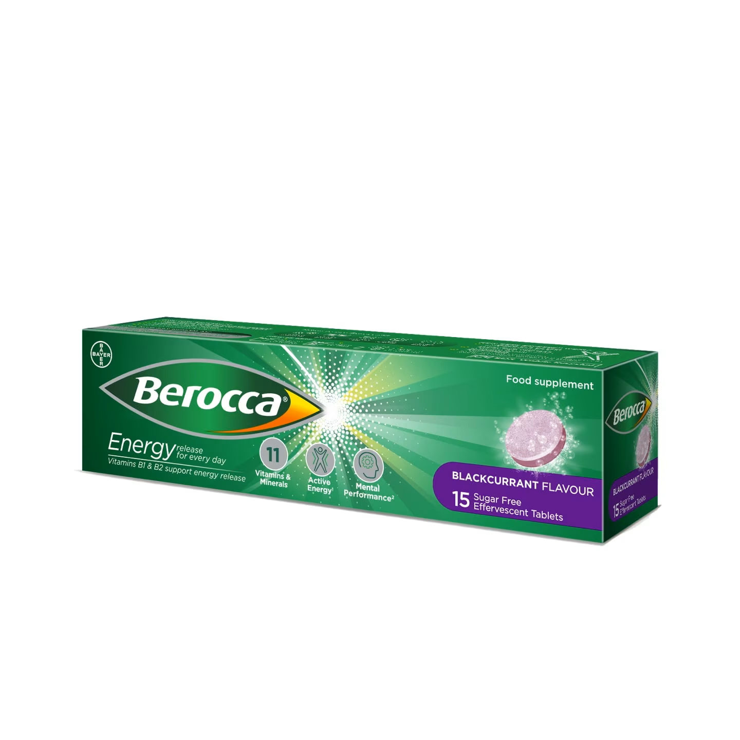 Berocca Blackcurrant - 15 Effervescent Tablets