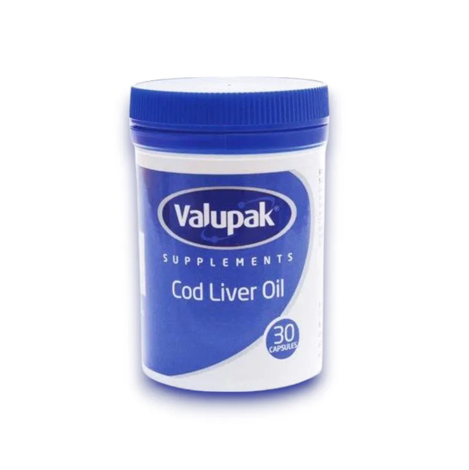 Valupak Cod Liver Oil Capsules 1000mg - Pack of 30