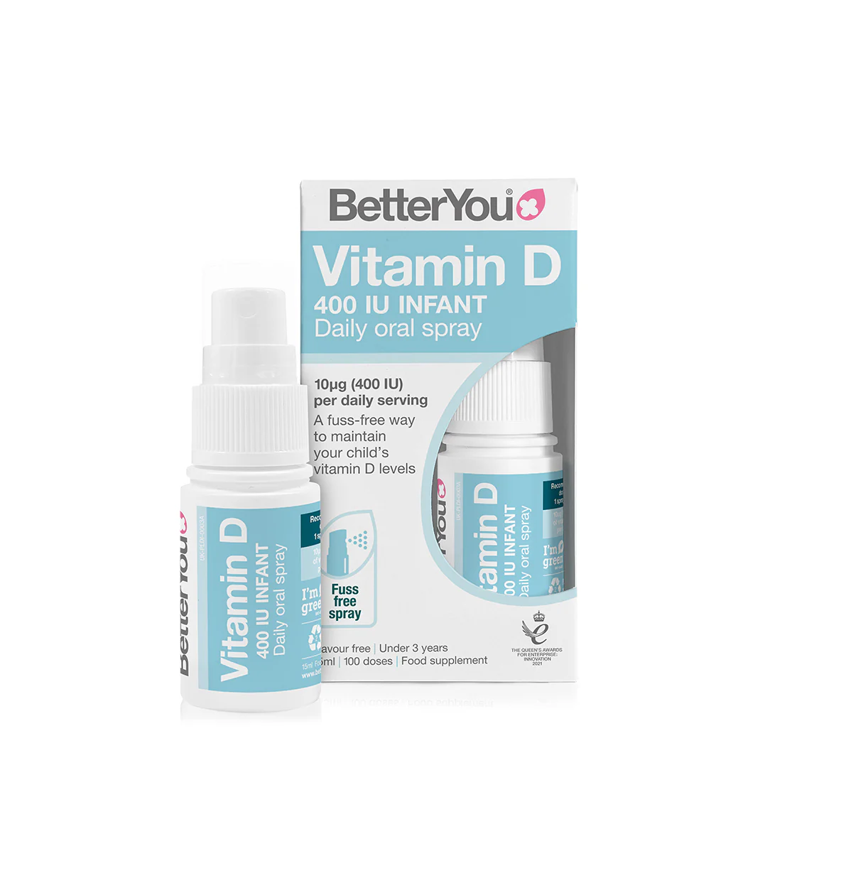 BetterYou Dlux Infant Daily Oral Vitamin D Spray - 15ml
