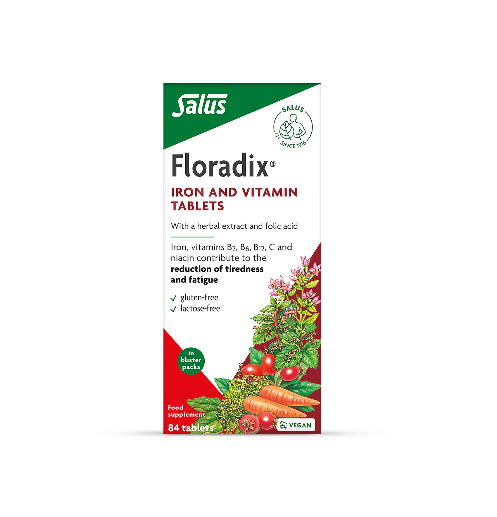 Floradix Iron & Vitamin - 84 Tablets