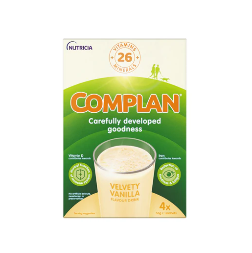 Complan Vanilla Nutritional Drink Sachets - 4 x 55g