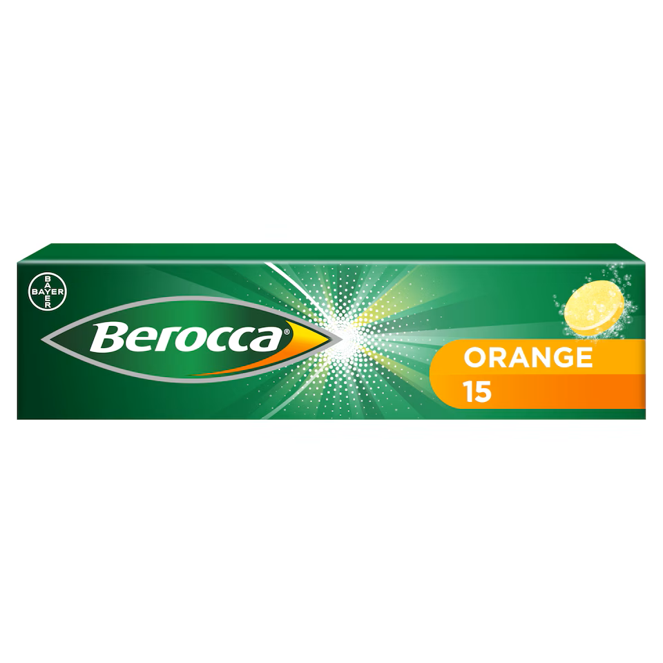Berocca Orange - 15 Effervescent Tablets