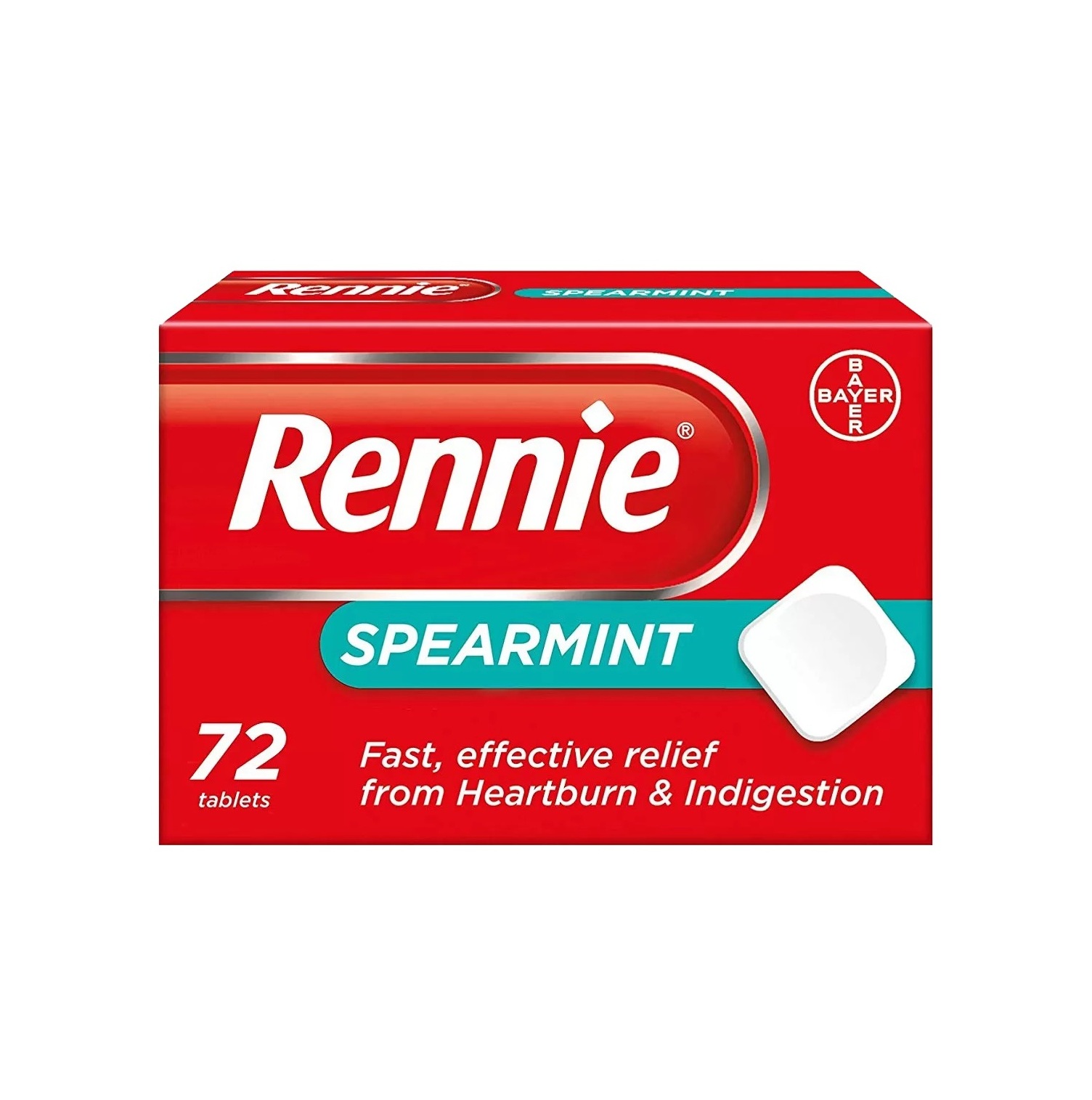 Rennie Spearmint - 72 Tablets
