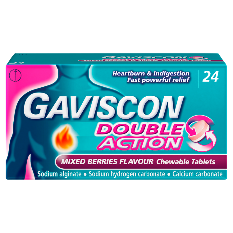 Gaviscon Double Action Mixed Berry - 24 Tablets