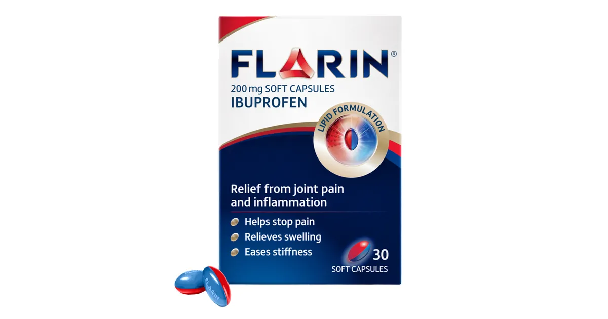 Flarin Lipid Ibuprofen - 200mg - 30 Soft Capsules