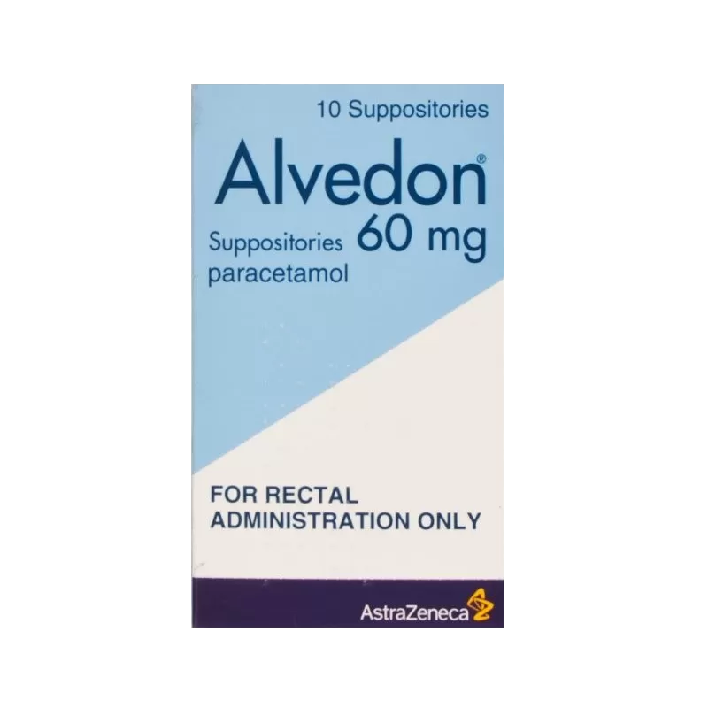 Alvedon Suppositories 60mg - 10 Tablets