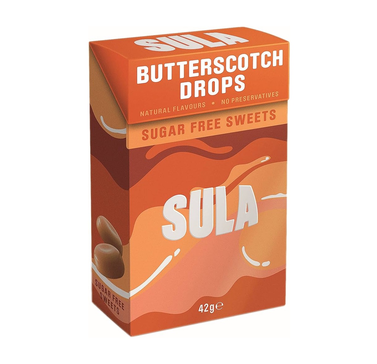 Sula Sugar Free Caramel Butterscotch Sweets - 42g