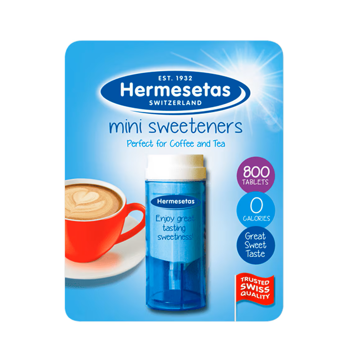 Hermesetas Mini Sweeteners - 800 Tablets