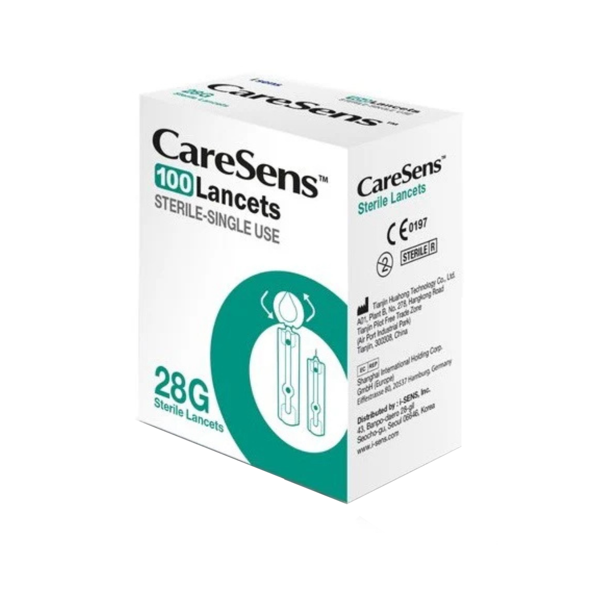 CareSens 28g - 100 Sterile Lancets