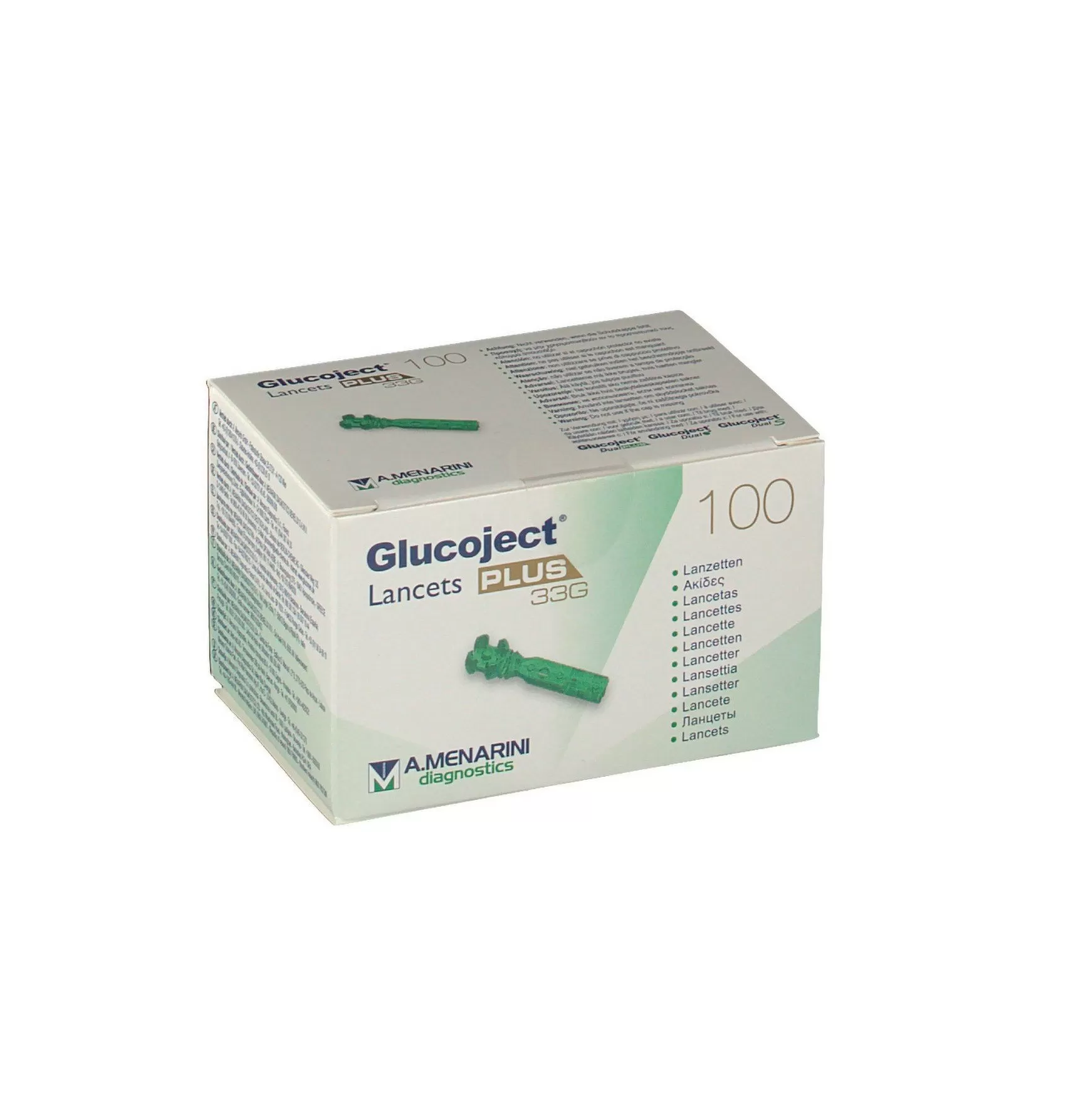 Glucoject Lancets Plus 33g - 100 Lancets