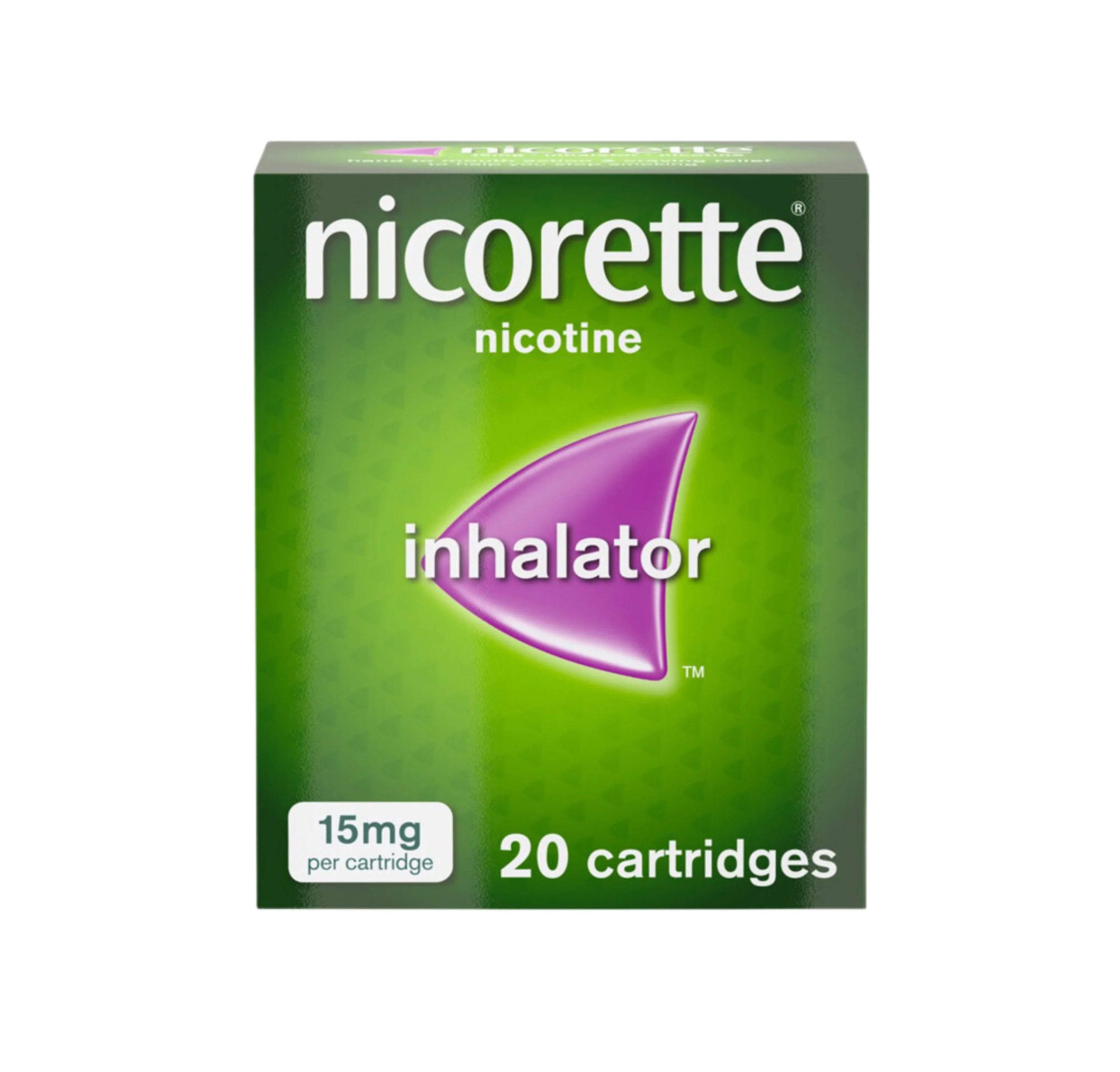 Nicorette Inhalator 15mg - 20 Cartridges