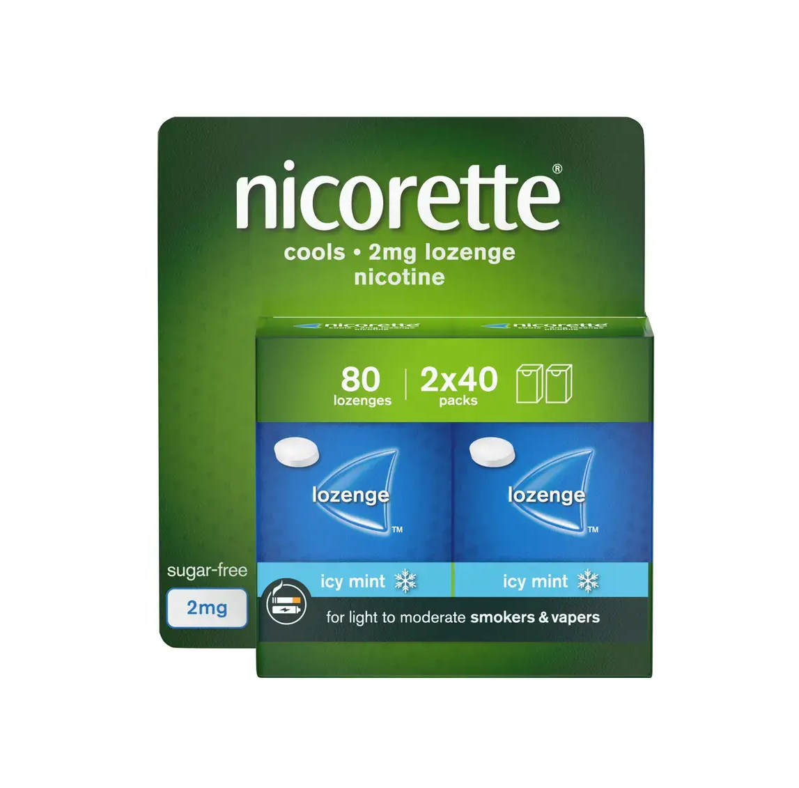Nicorette Cools Lozenges Mint 2mg - 80 Lozenges