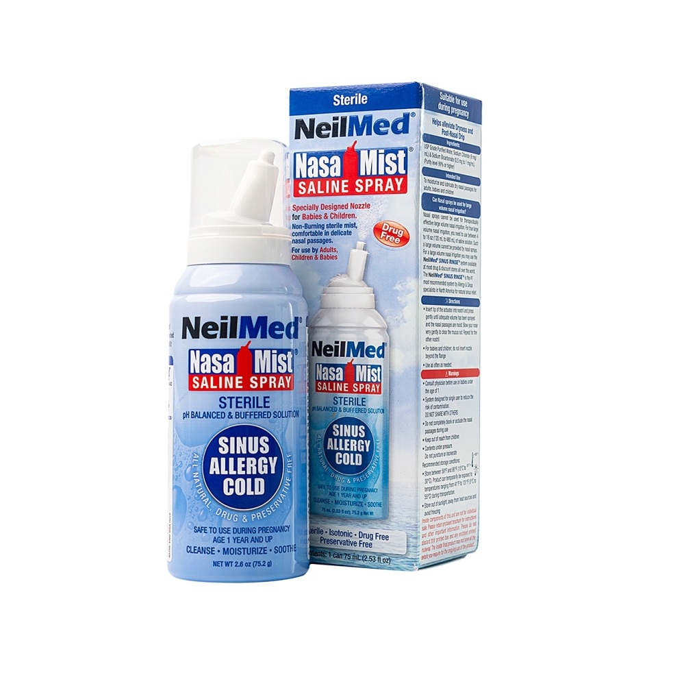 Neilmed NasaMist Saline Nasal Spray - 75ml