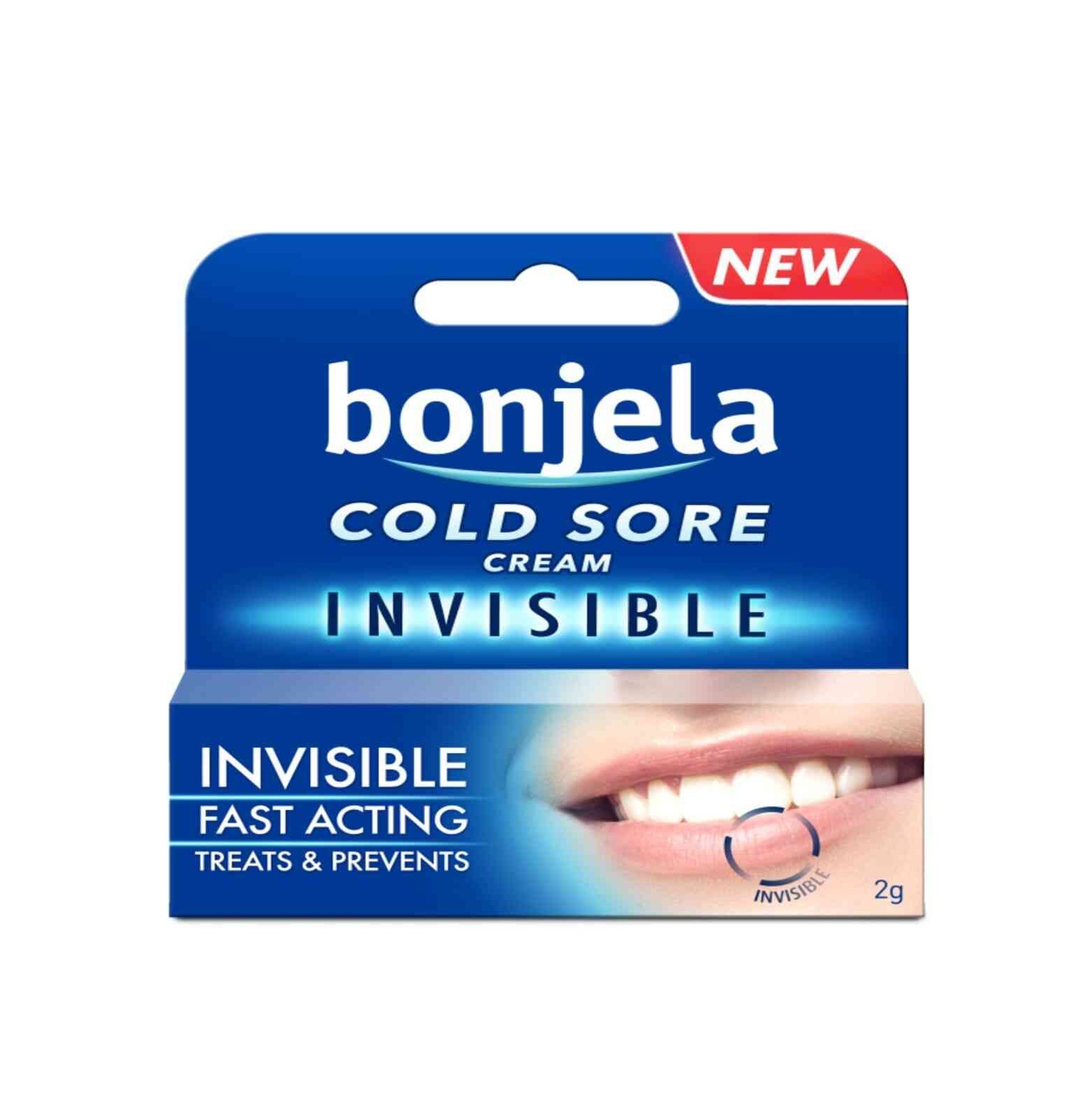 Bonjela Cold Sore Cream Invisible - 2g