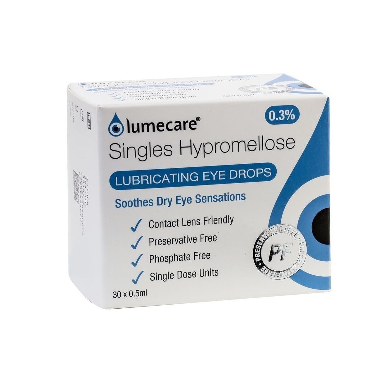 Lumecare Hypromellose 0.3% Preservative Free Eye Drops - 30 Unit Dose
