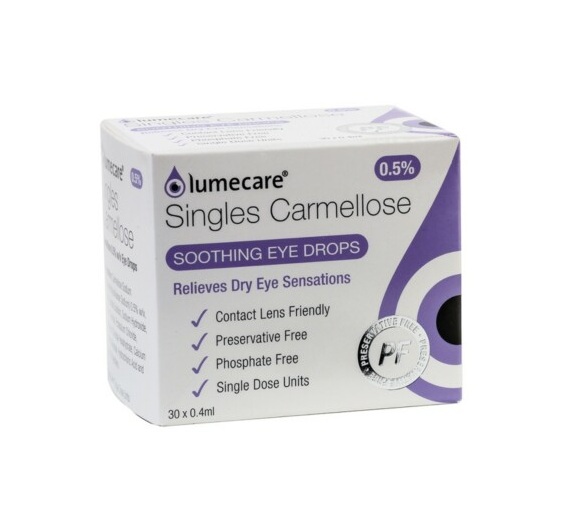 Lumecare Carmellose 0.5% Preservative Free Eye Drops - 30 Unit Dose