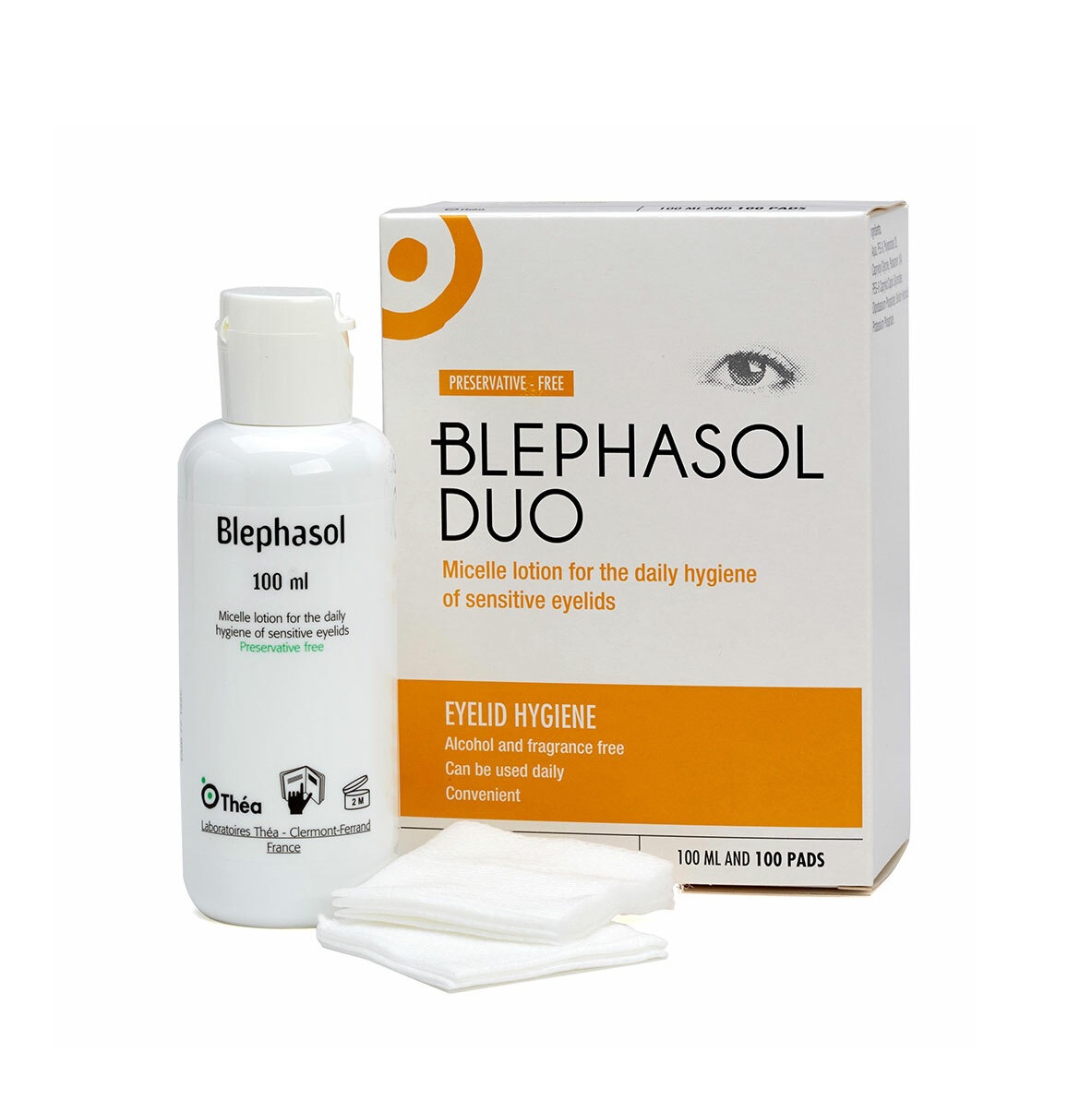 Blephasol Duo - 100ml Bottle and 100 Pads