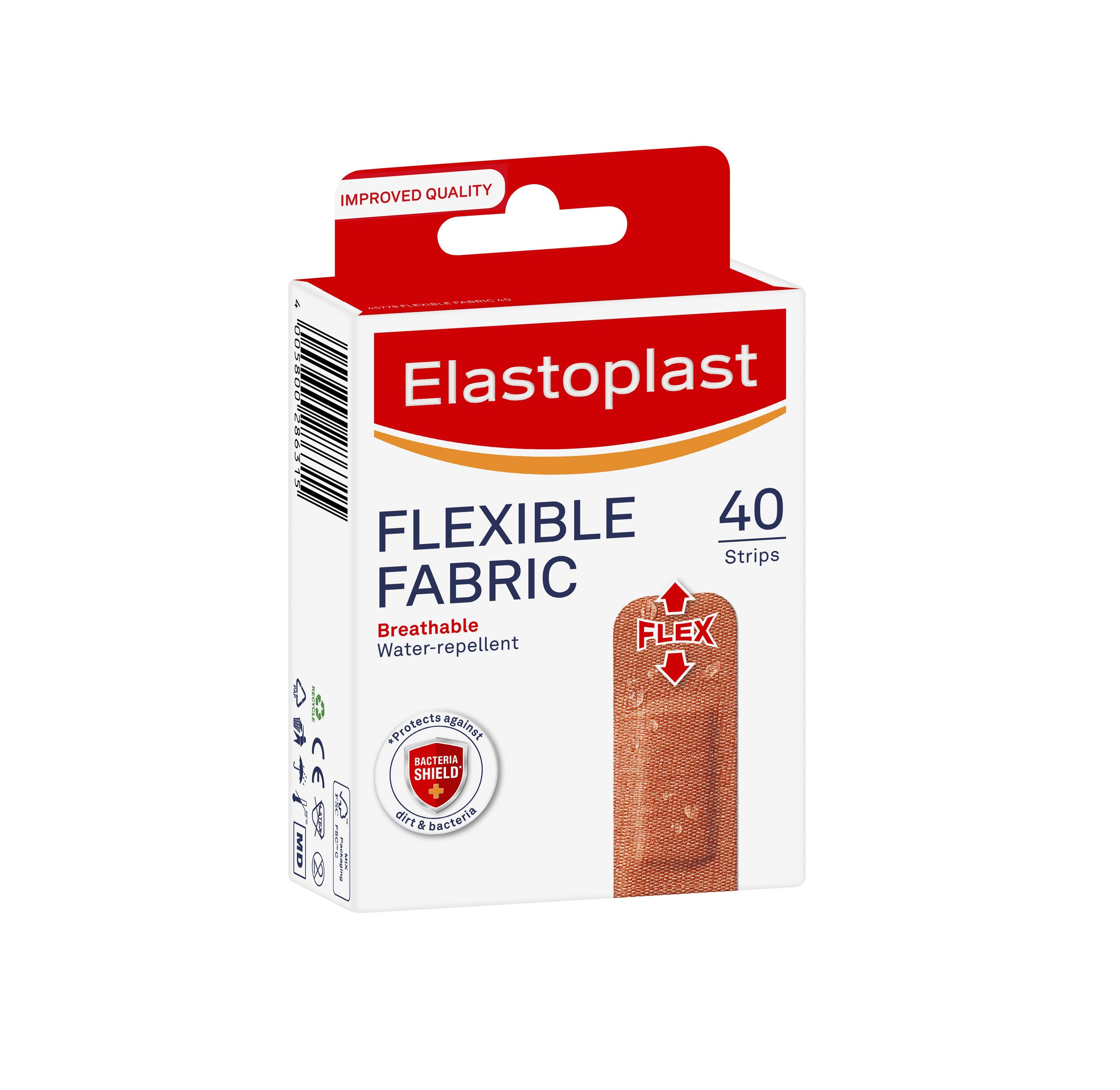 Elastoplast Fabric Plasters - 40 Plasters