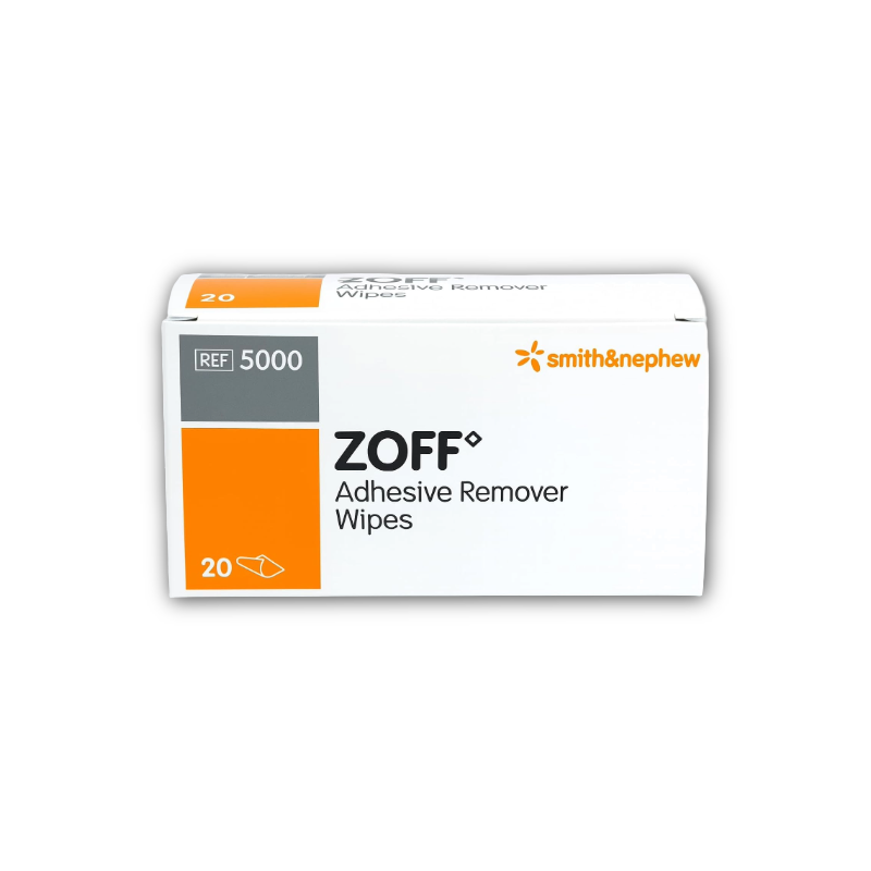 Zoff Adhesive Remover Wipes - 20 Wipes