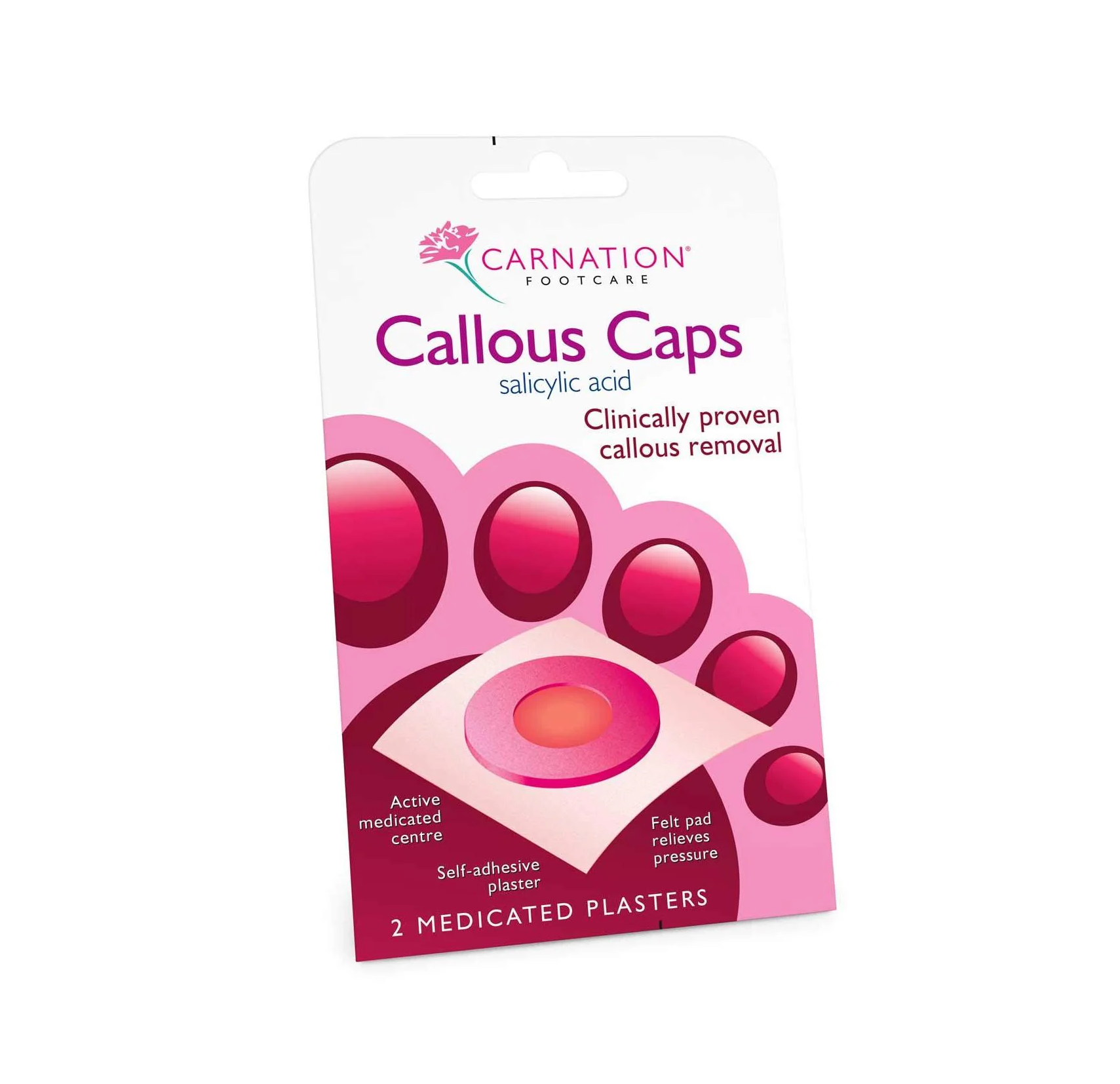 Carnation Callous Caps - 2 Plasters