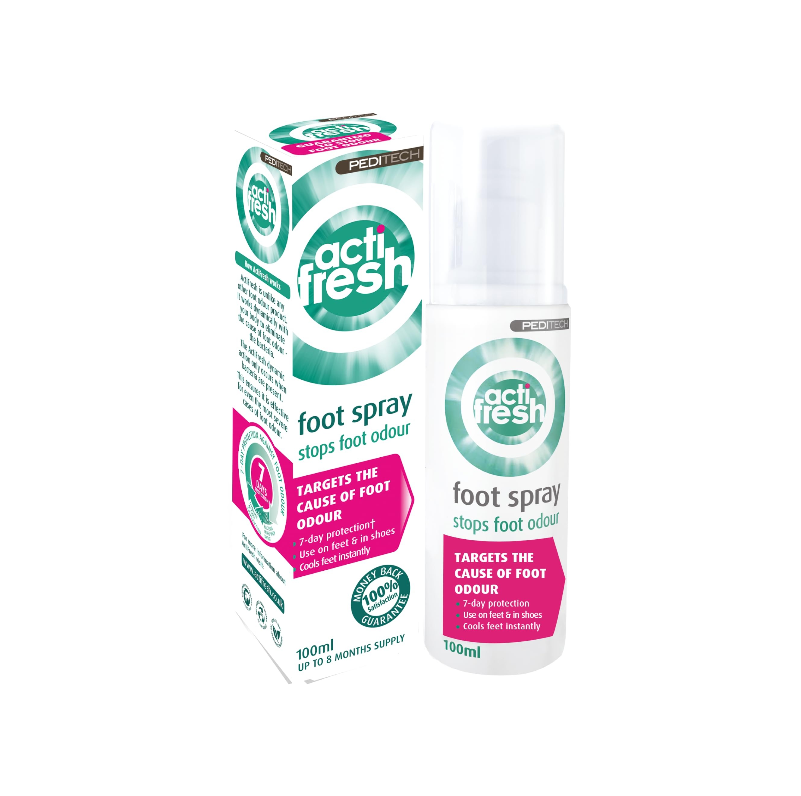 Peditech Actifresh Foot Odour Treatment - 100ml
