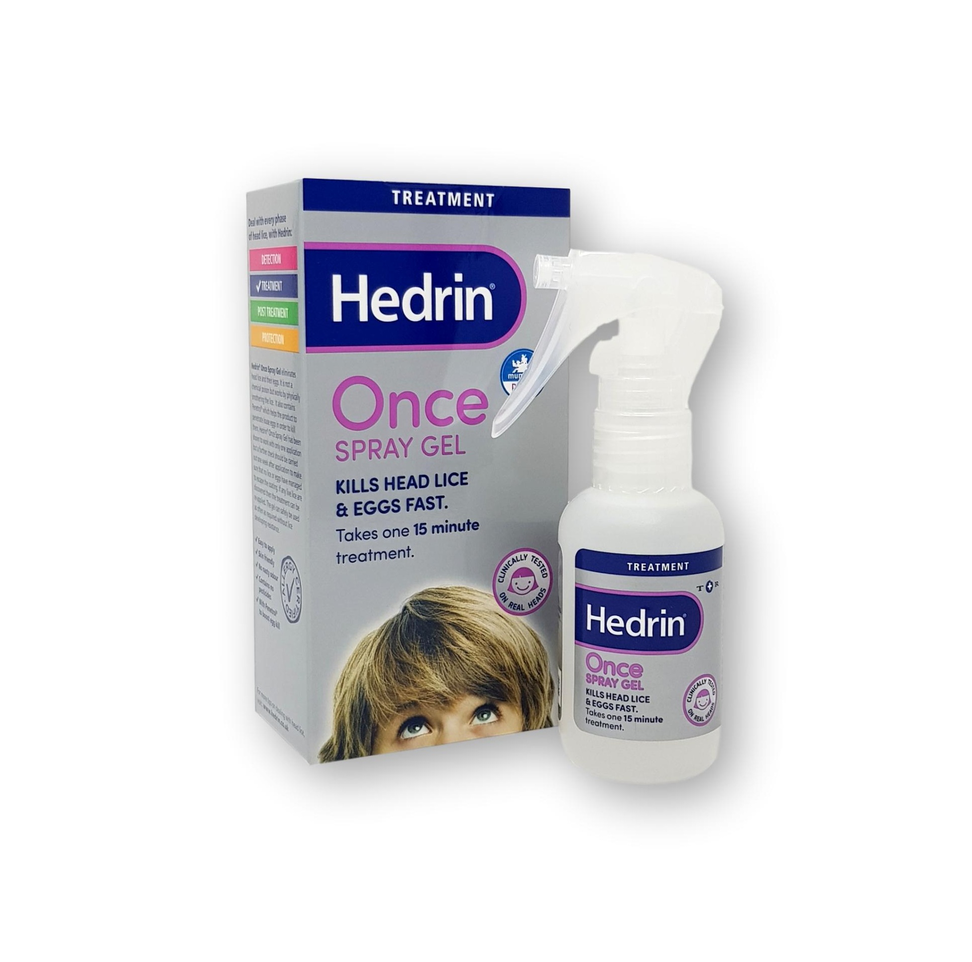 Hedrin Once Spray Gel - 60ml