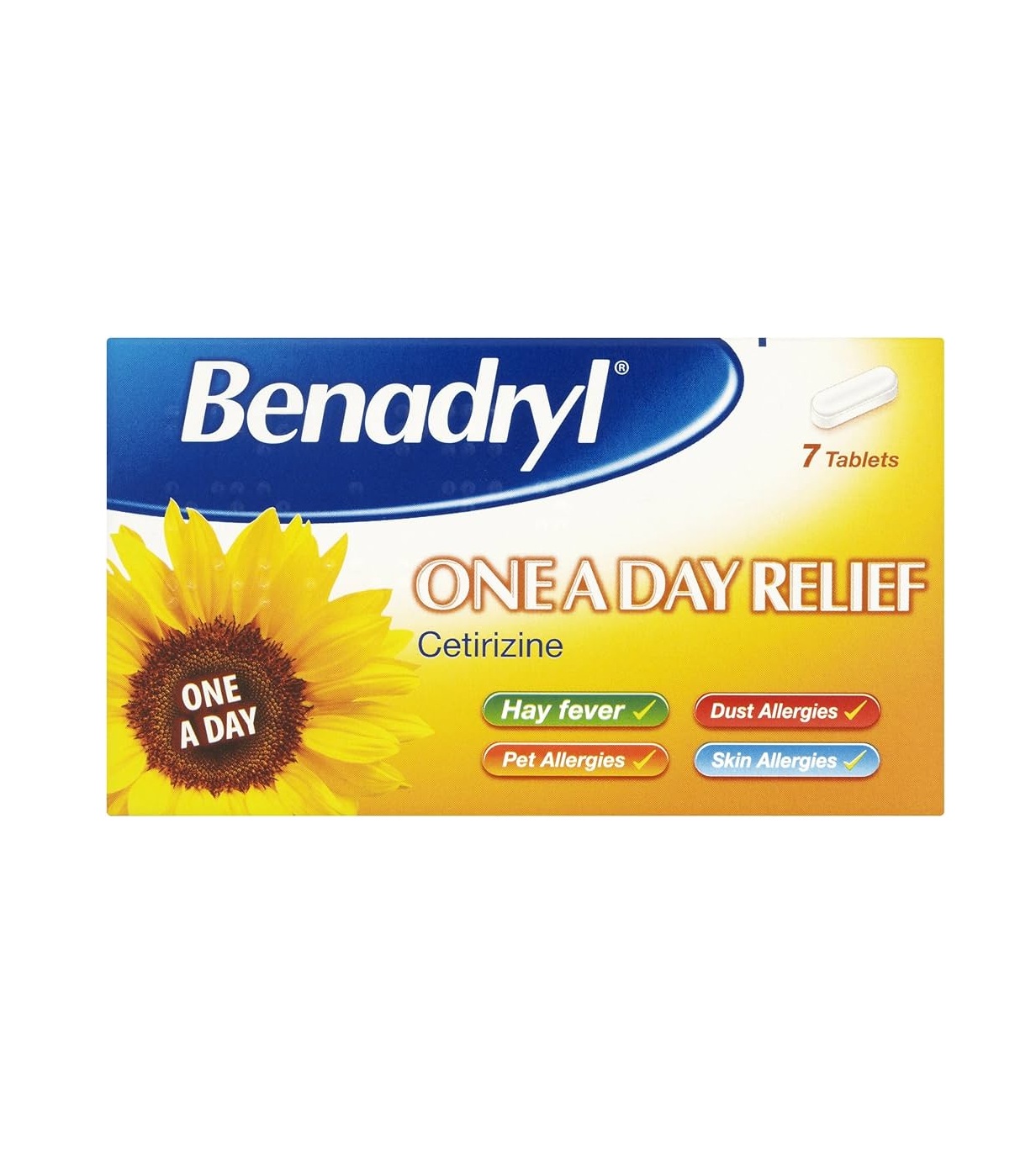 Benadryl One A Day Relief - 7 Tablets