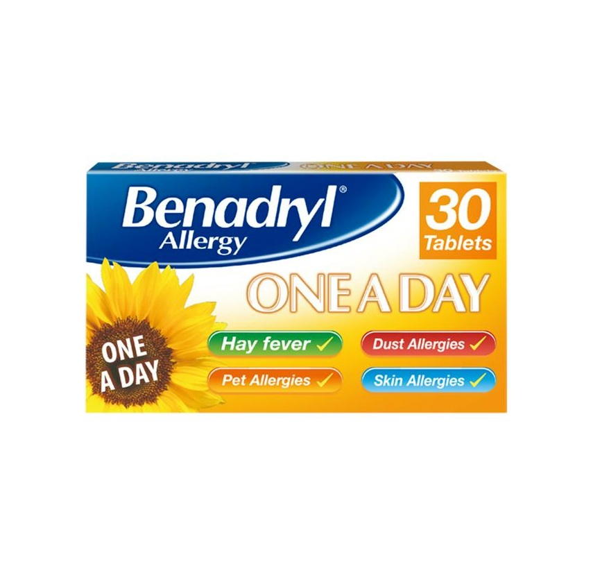 Benadryl Allergy One A Day 10mg - 30 Tablets