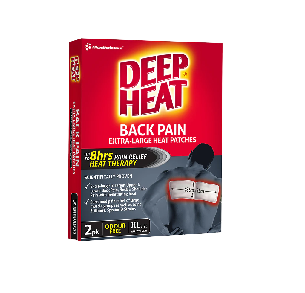 Deep Heat Back Patch - 2 Large Patches
