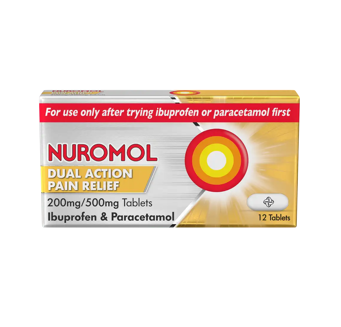 Nuromol 200mg/500mg - 24 Tablets